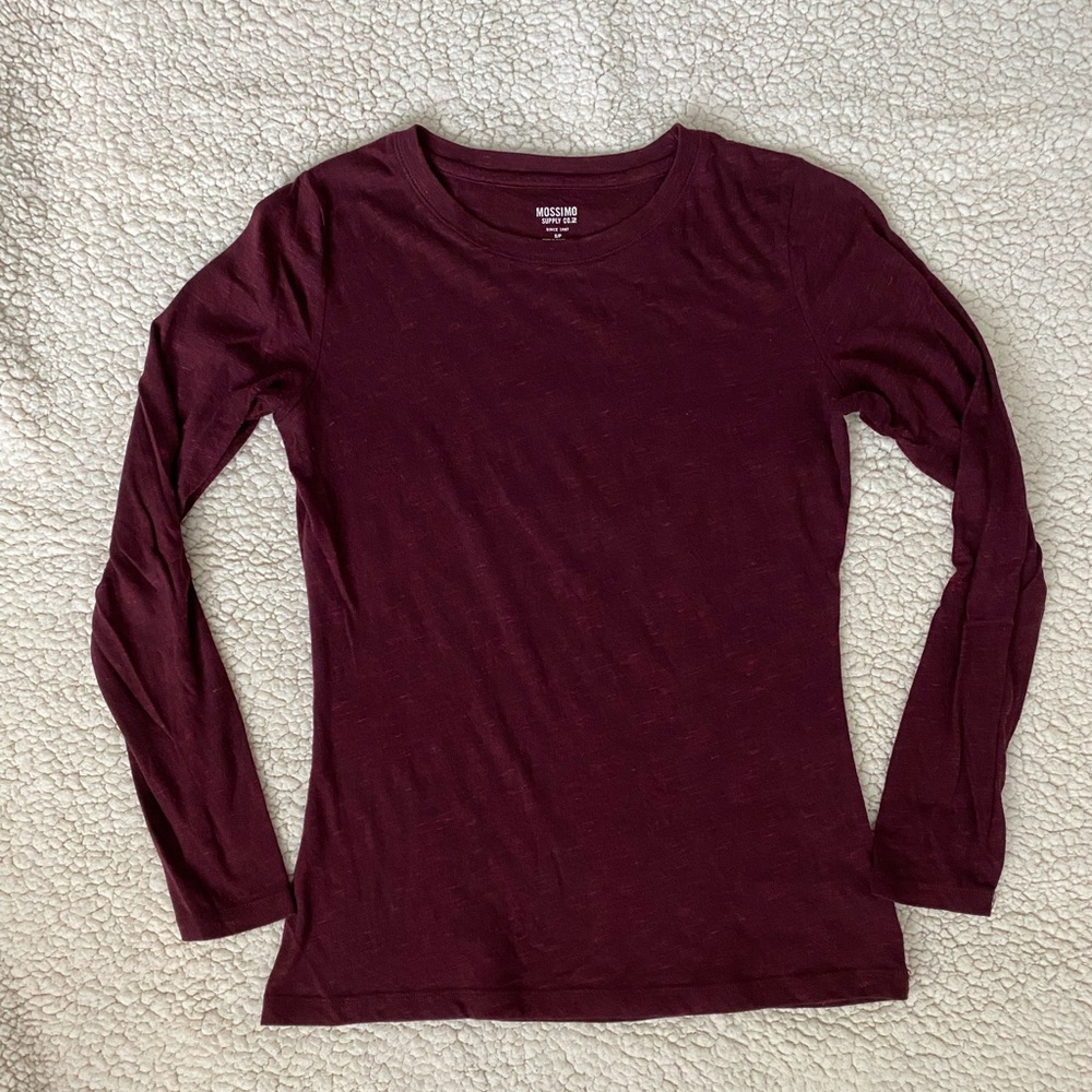 Burgundy Long Sleeve Shirt - EUC!